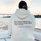 R&B | Hoodie mit Rücken-Spruch
