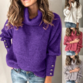 Oversize-Pullover mit Rollkragen