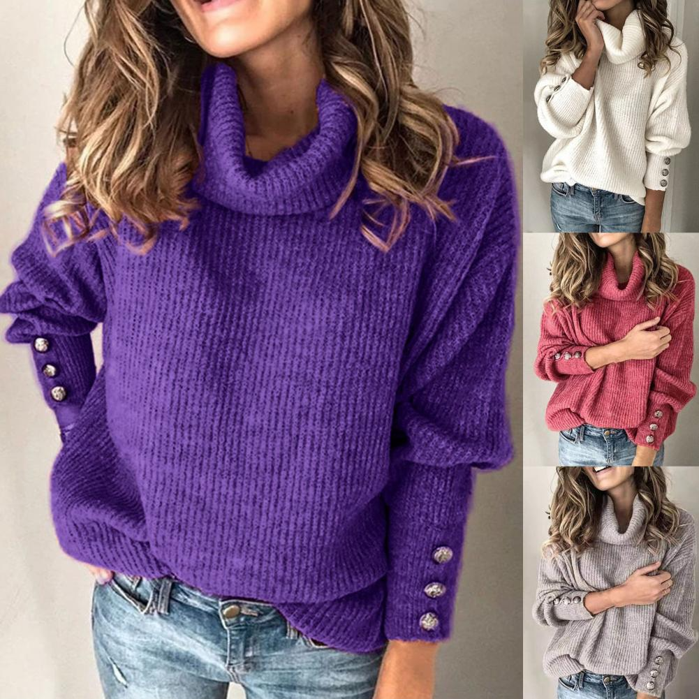 Oversize-Pullover mit Rollkragen