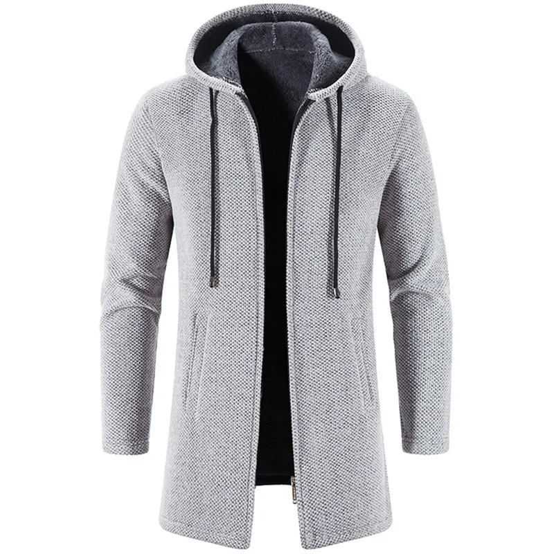 R&B | Lang Kapuzenpulli mit Reißverschluss Weich und Warm Lässiger Komfort