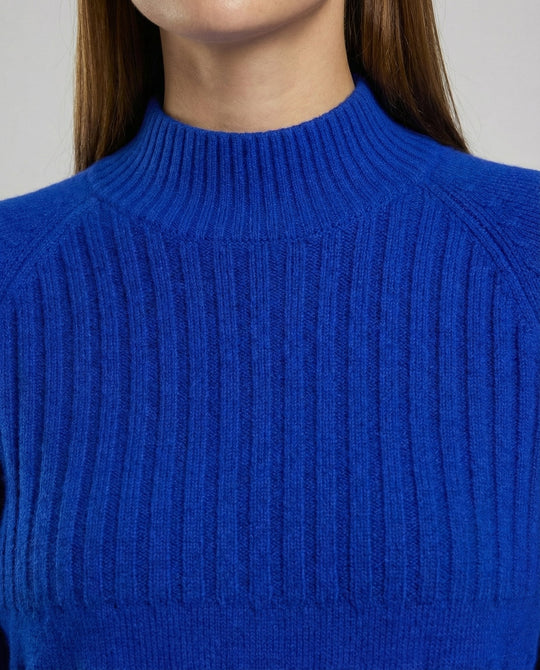 Gerippter Damen Pullover Hoher Kragen | R&B