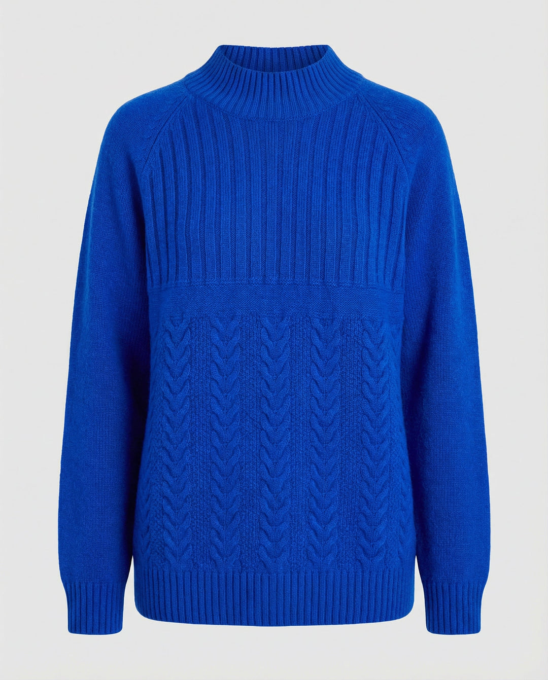 Gerippter Damen Pullover Hoher Kragen | R&B