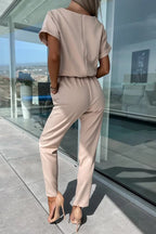 R&B | Eleganter Keyhole Jumpsuit mit Gürtel für Damen