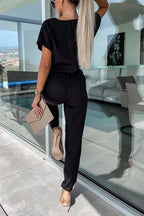 R&B | Eleganter Keyhole Jumpsuit mit Gürtel für Damen