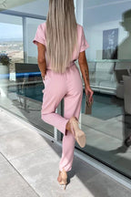 R&B | Eleganter Keyhole Jumpsuit mit Gürtel für Damen