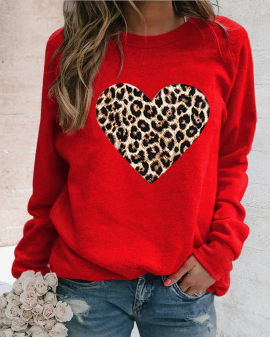 R&B | Leo-Pullover mit Herzmuster