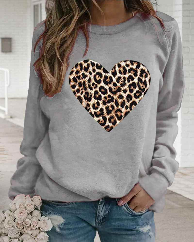R&B | Leo-Pullover mit Herzmuster