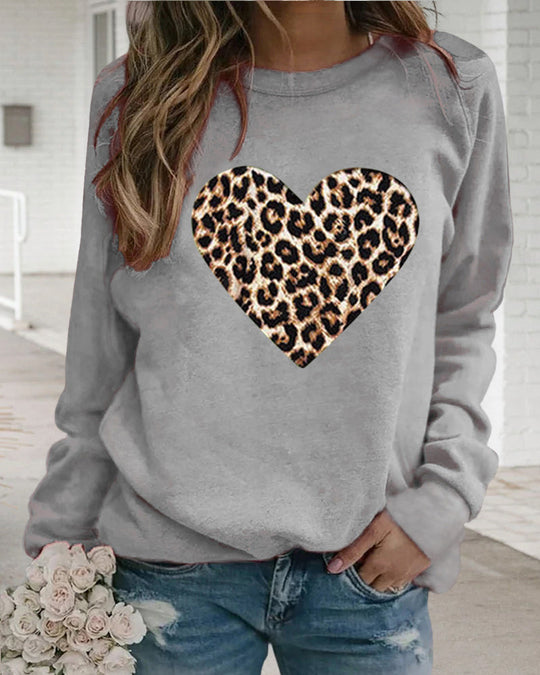R&B | Leo-Pullover mit Herzmuster