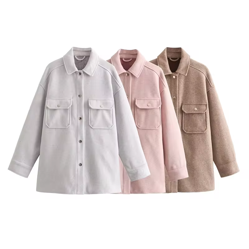R&B | Damen Wollhemdjacke