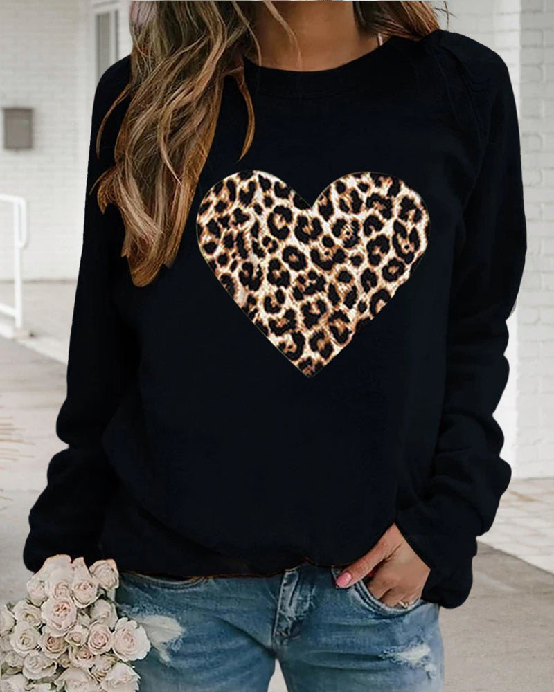 R&B | Leo-Pullover mit Herzmuster