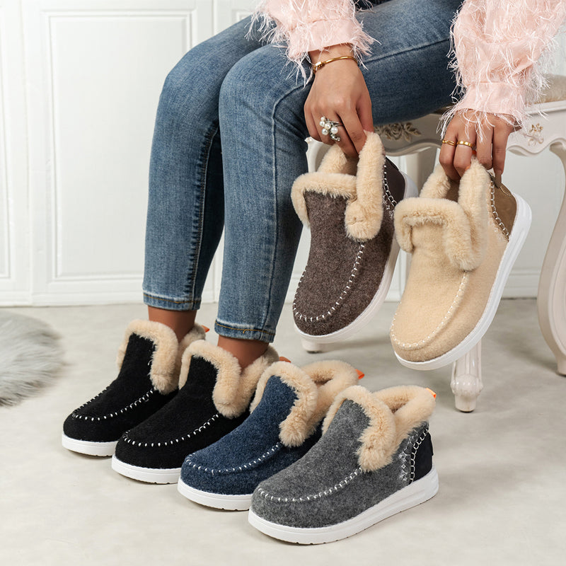 Warme Plüsch Schneestiefel R&B