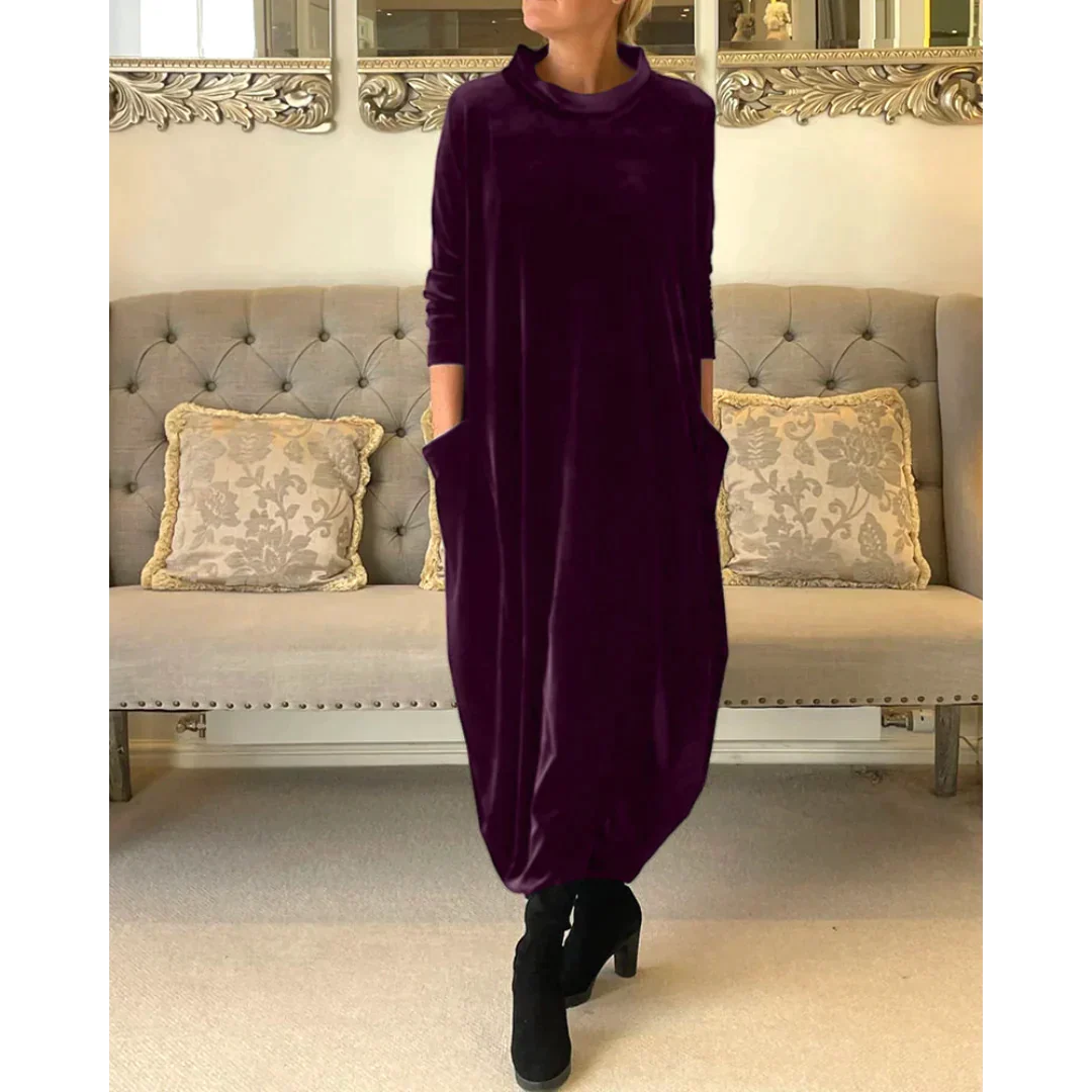 Rachel | Langes Kleid aus Samt