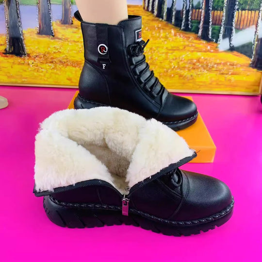 Leder-Winterstiefeletten R&B R&B