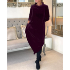 Rachel | Langes Kleid aus Samt