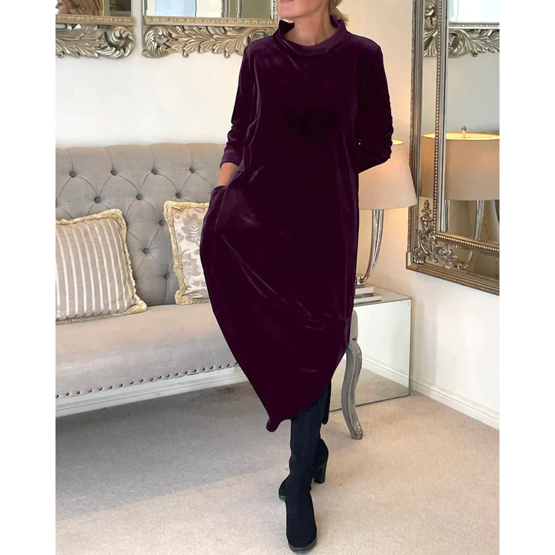 Rachel | Langes Kleid aus Samt