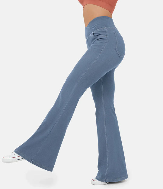 R&B | Crossover Jeans mit Hoher Taille