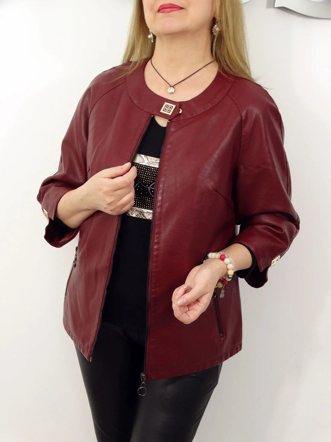 R&B | Schicke Kunstlederjacke