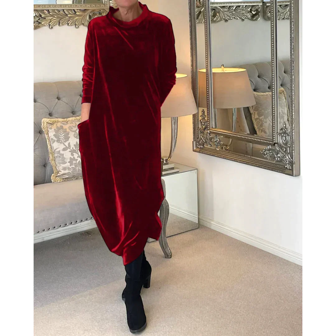 Rachel | Langes Kleid aus Samt
