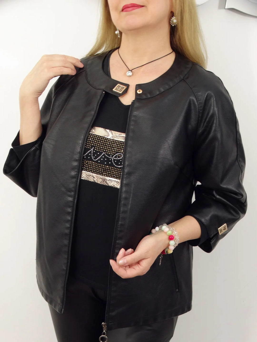 R&B | Schicke Kunstlederjacke