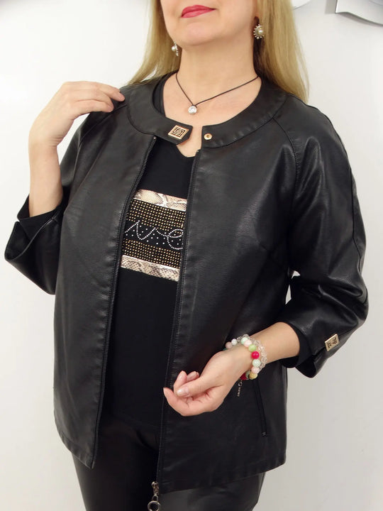 R&B | Schicke Kunstlederjacke