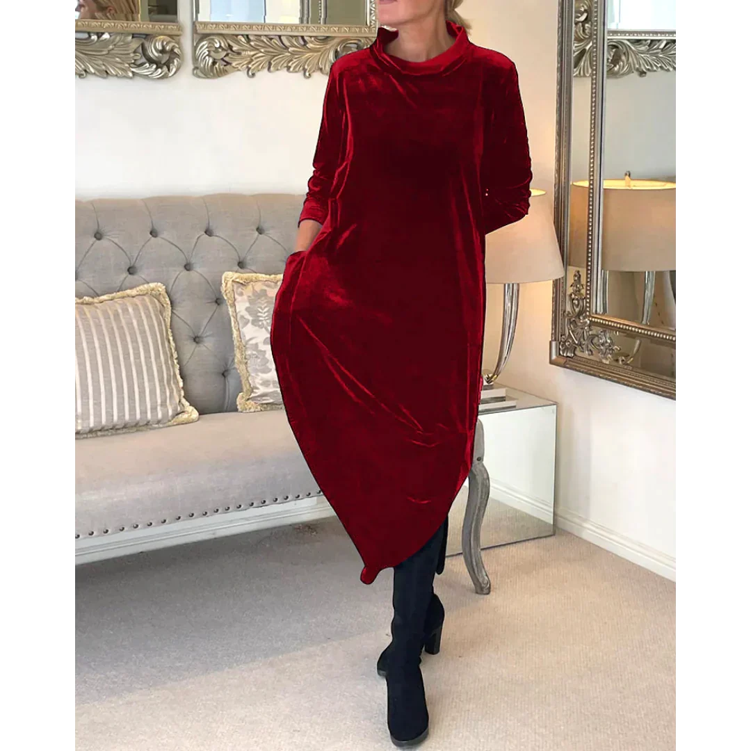 Rachel | Langes Kleid aus Samt
