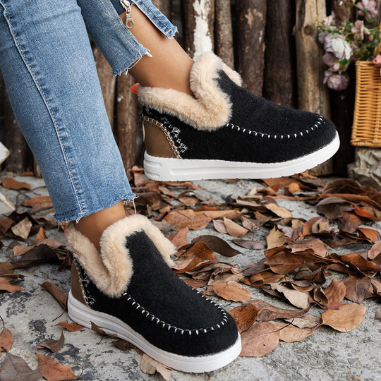 Warme Plüsch Schneestiefel R&B
