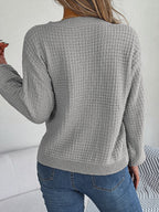R&B | Sweater - Strukturstrick Rundhals Pullover