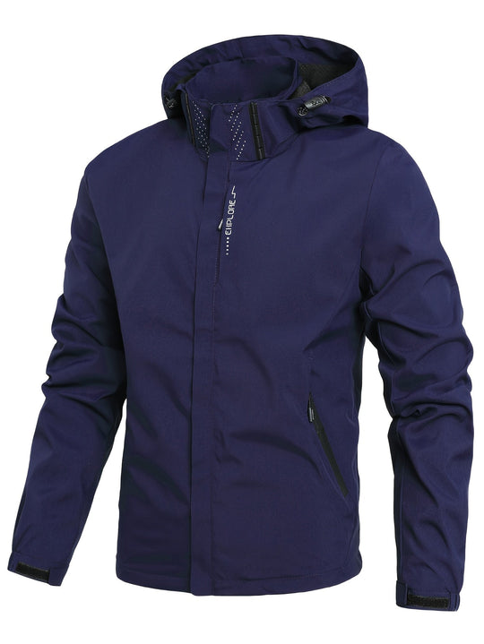 R&B | Herren Stylischer Kapuzenwindbreaker - Bequeme Outdoorbekleidung