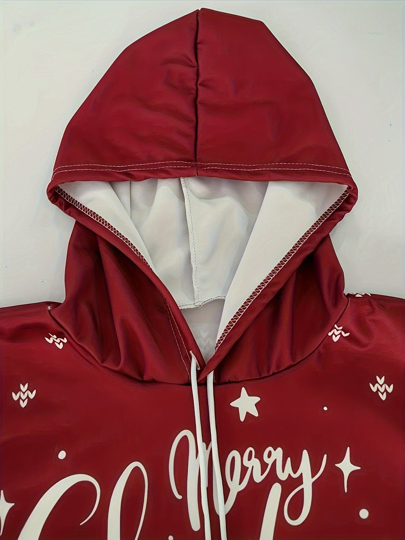 R&B | Hoodie mit Weihnachtsdruck Polyester Frohe Weihnachten Rentier Design
