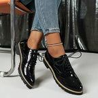 R&B | Lackschuhe Im Oxford-Stil mit Klobiger Sohle für Damen