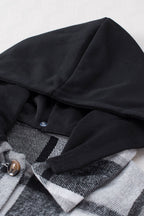 R&B | Gitterhemdenjacke mit Kapuze Polyester Lässig und Trendy