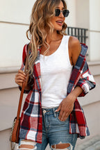 R&B | Gitter Oversized Jacke mit Kapuze Lässiger Komfort Warm und Trendy