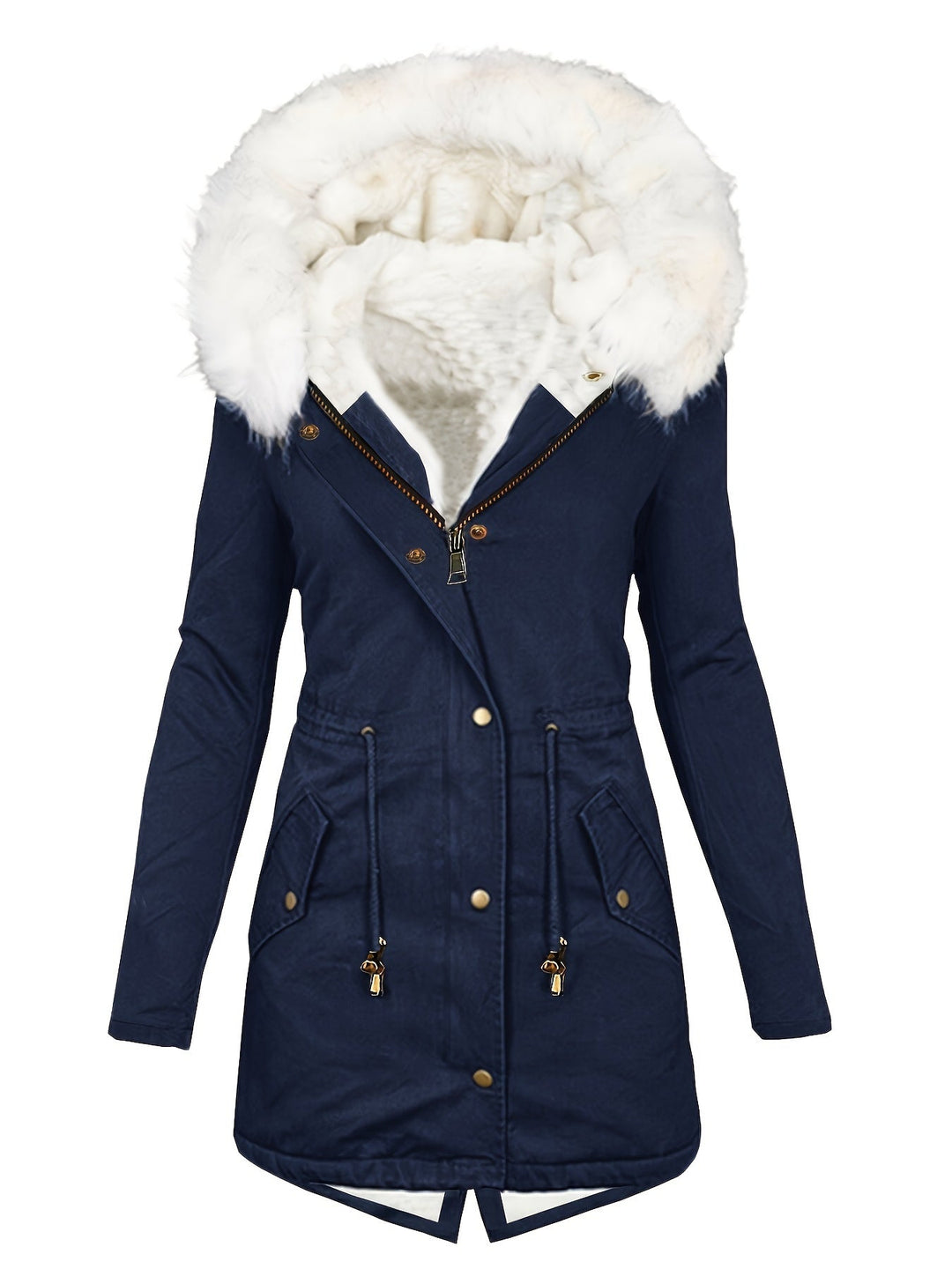 R&B | Kapuzenpullover Zugkordel Parka Mantel