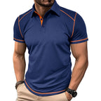R&B | Kurzärmeliges Poloshirt zum Spleißen