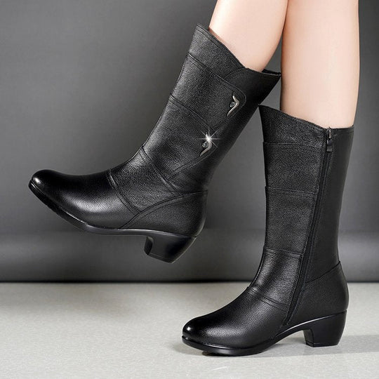 Damen-Boots mit Plateau & Blockabsatz R&B R&B