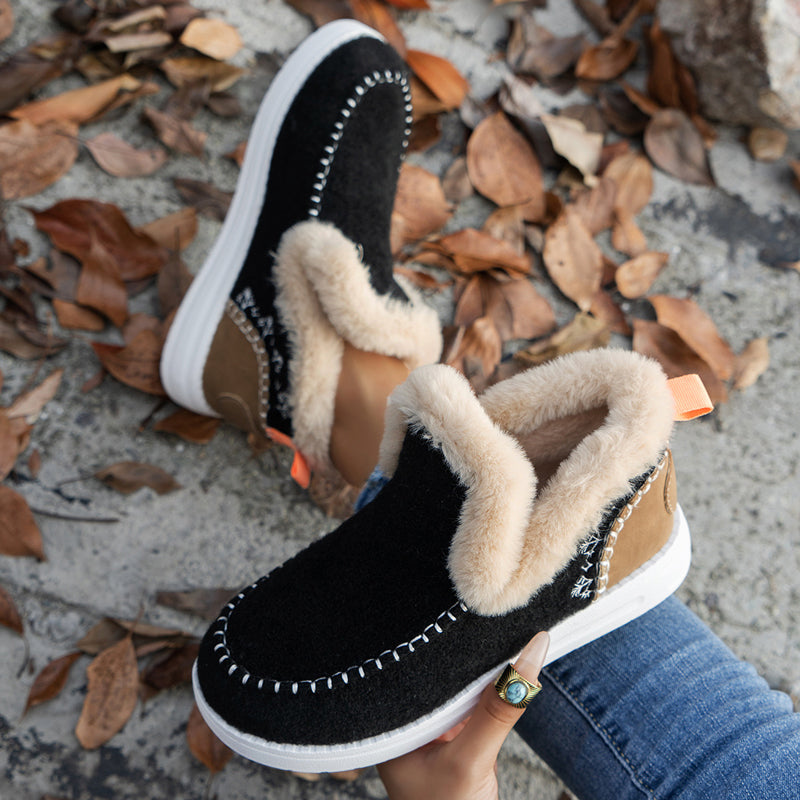 Warme Plüsch Schneestiefel R&B