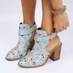 Stiefelsandalen mit großem Absatz R&B