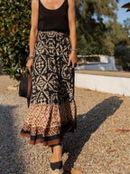 R&B | Boho Lange Rock mit Print