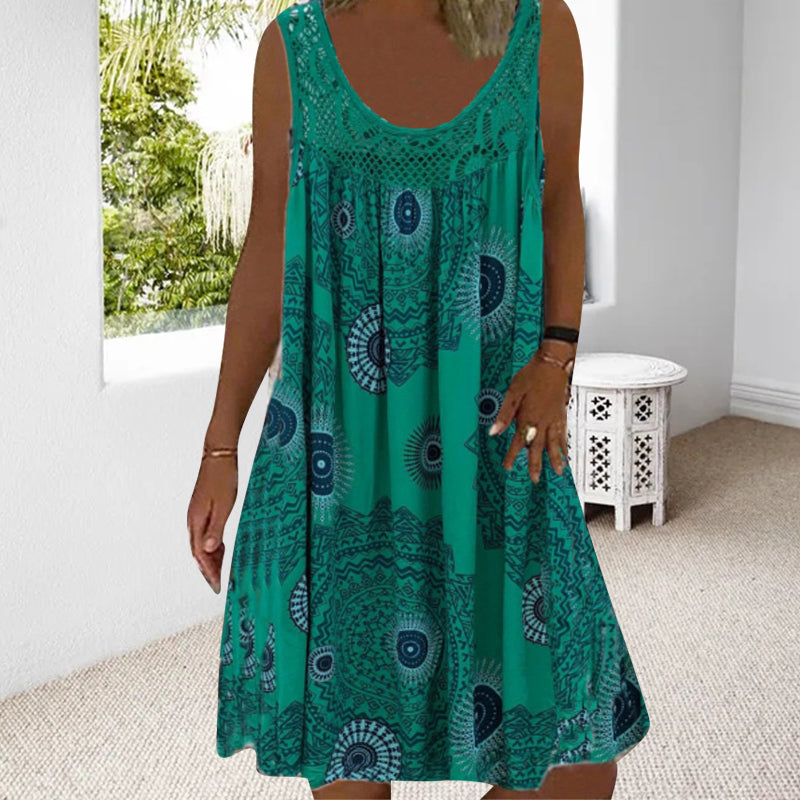 R&B | Ärmeloses Plus-Size Sommerkleid