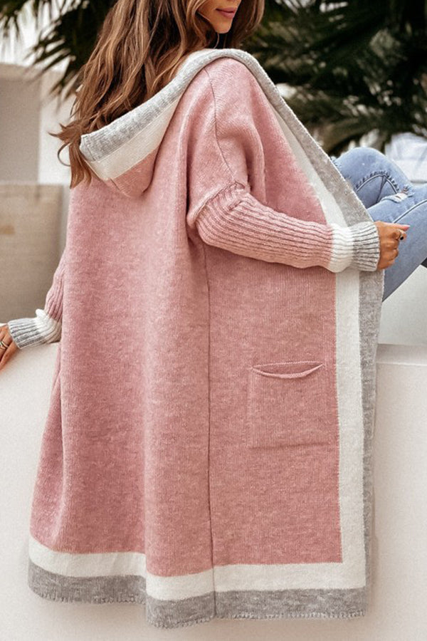R&B | und Winter Freizeit Alleskönner Kapuzen langer Cardigan Pullover Jacke