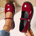 Mary Jane | Flache Schuhe im Preppy Style für Frauen R&B