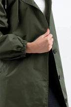 R&B Damen Windbreaker Mantel mit Kapuze
