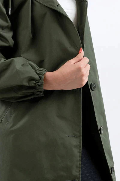R&B Damen Windbreaker Mantel mit Kapuze