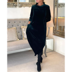 Rachel | Langes Kleid aus Samt
