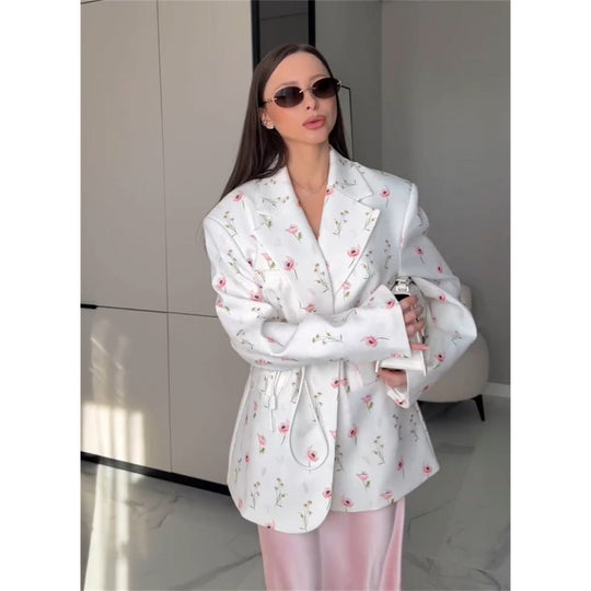 R&B | mit Blumenprint Und Gürtel für Damen