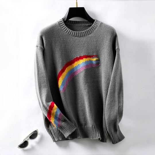 R&B | Regenbogen Strickpullover