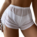 R&B | Badehose mit hoher Taille und Kordelzug aus Mesh