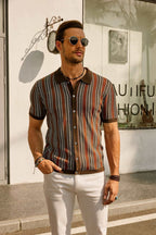 R&B | Retro 70S Gestreiftes Vintage Hemd