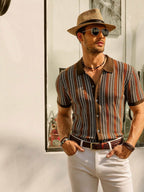 R&B | Retro 70S Gestreiftes Vintage Hemd