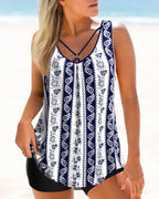 R&B | Gedrucktes Zweiteiliges Tankini